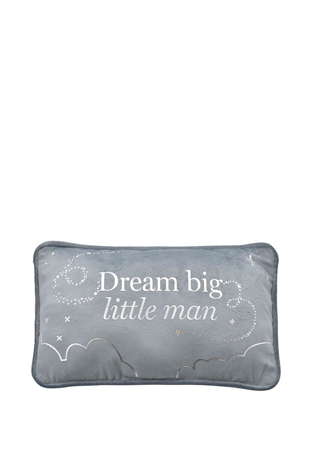 Rectangle Velvet Cushion "Little Man" 33cm