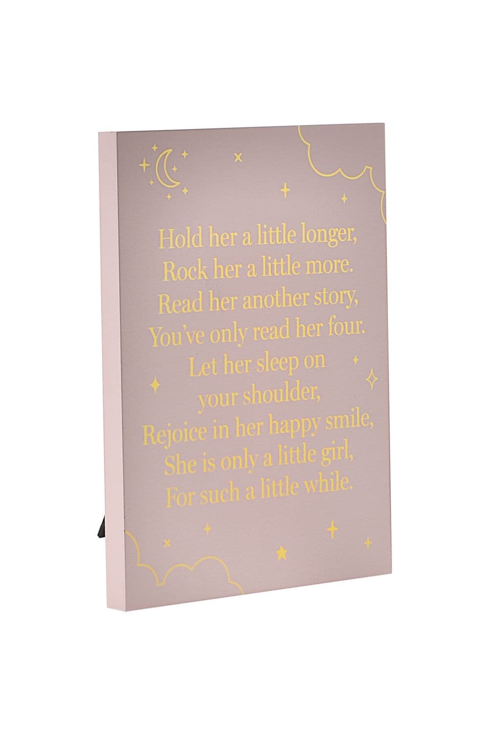Wooden Standing Plaque "Little " 18x13cm