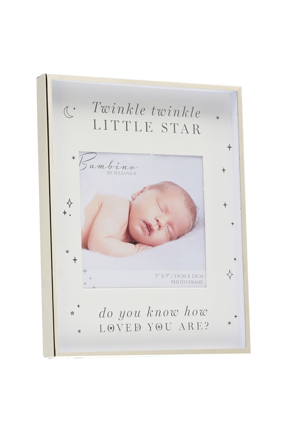Metal Plated Twinkle Twinkle Photo Frame 5" x 5"