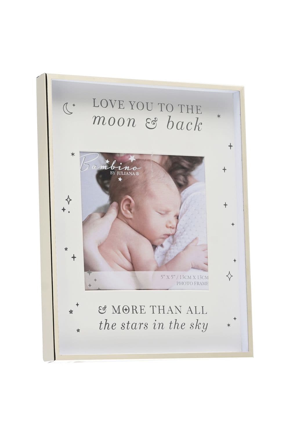 Metal Plated Moon & Back Photo Frame 5" x 5"