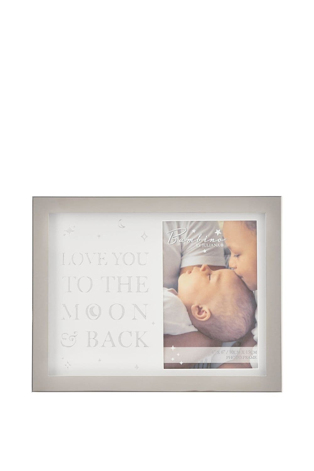 Metal Plated To Moon & Back Photo Frame 4" x 6"