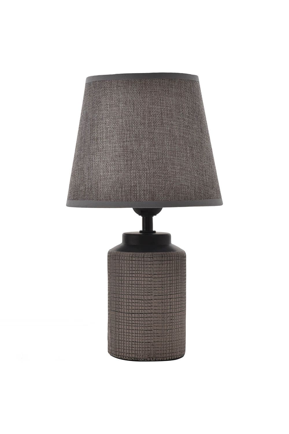 Rattan Effect Ceramic Table Lamp 32cm Tall
