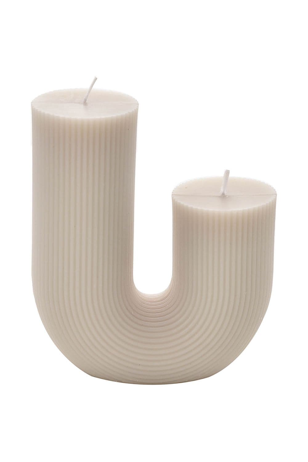 White U-Shape Candle