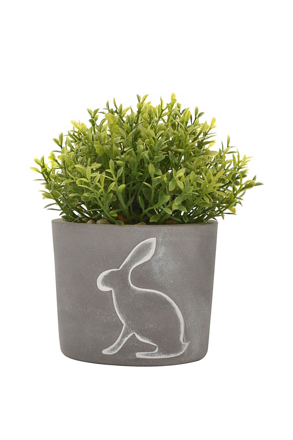 Hare Silhouette Planter with Plant 10cm Diameter