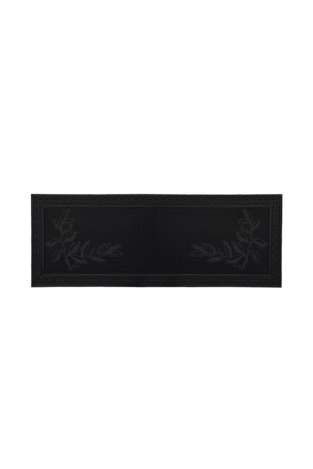 Foliage Scraper Rubber Pin Patio Doormat 45x120cm