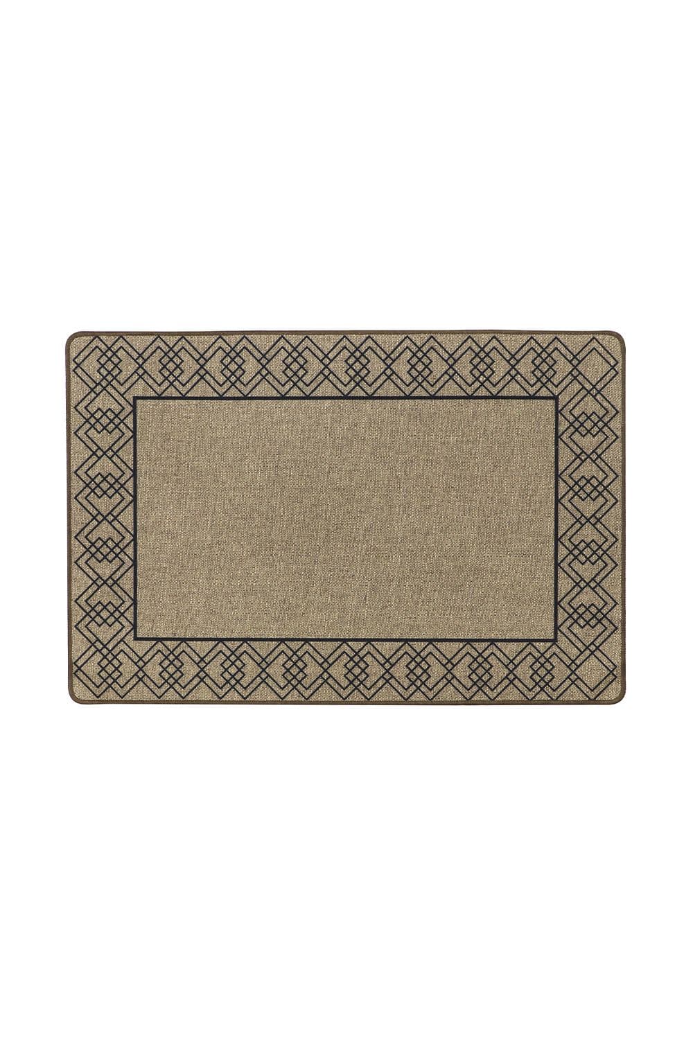 Elegance Range Indoor Machine Washable Doormat 50 x 75 cm Diamond Boarder