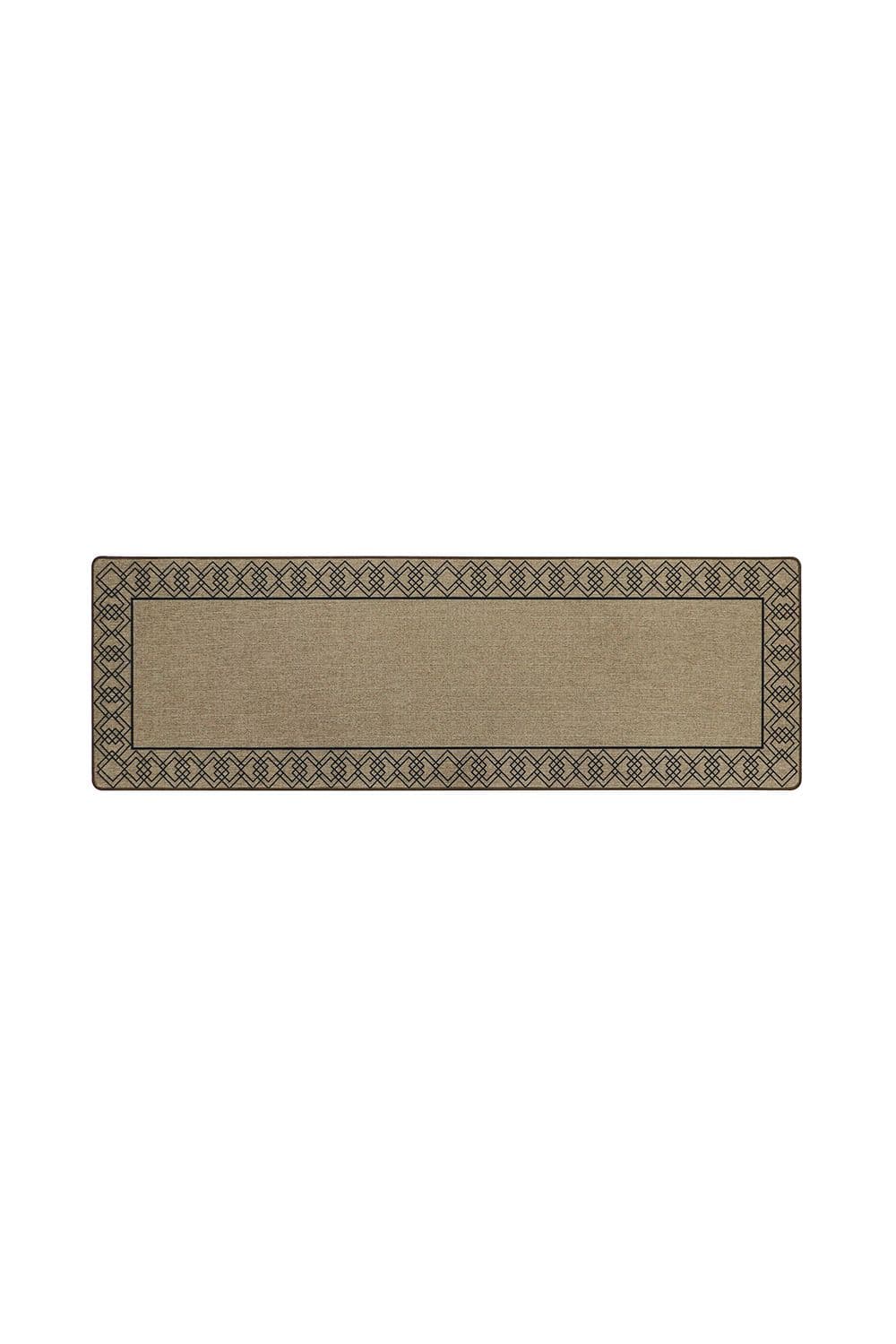 Elegance Range Indoor Machine Washable Runner Doormat 50 x 150 cm Diamond Boarder