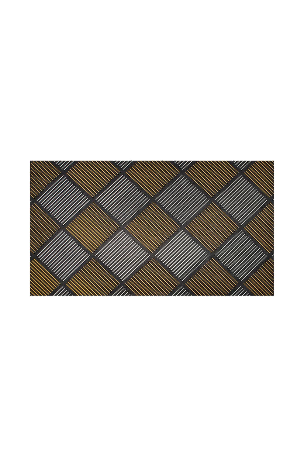 Platina Scraper Rubber Doormat 40x70cm Silver Gold