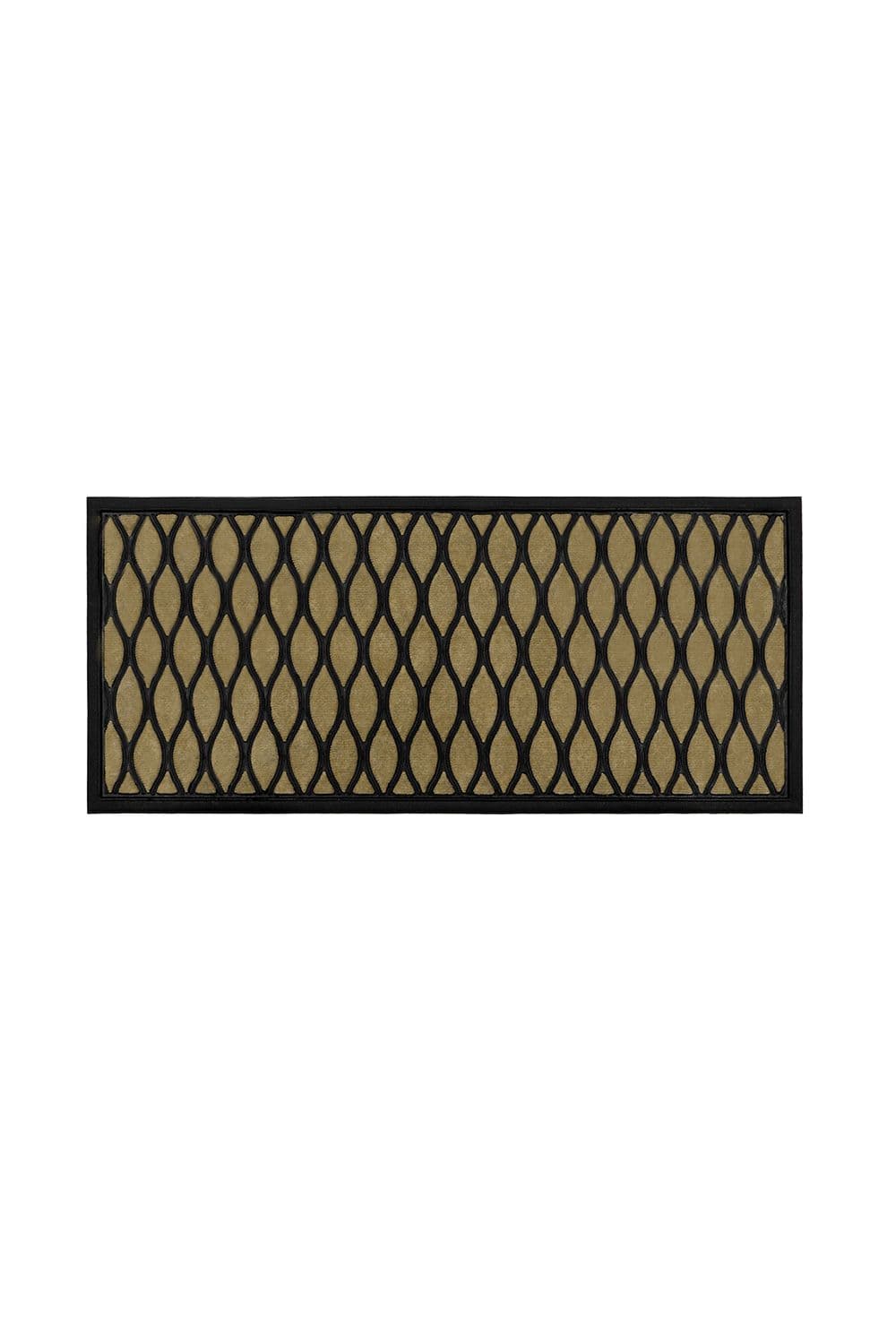 Vienna Rubber Backed Scraper Doormat 45x100cm Droplet