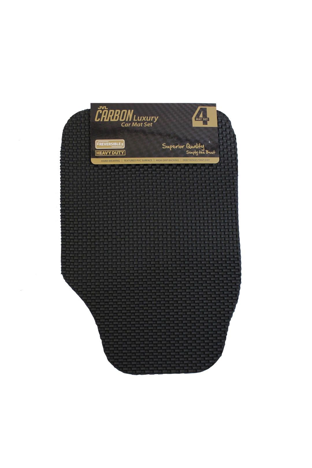 Carbon Luxury Rubber Car Mat Set