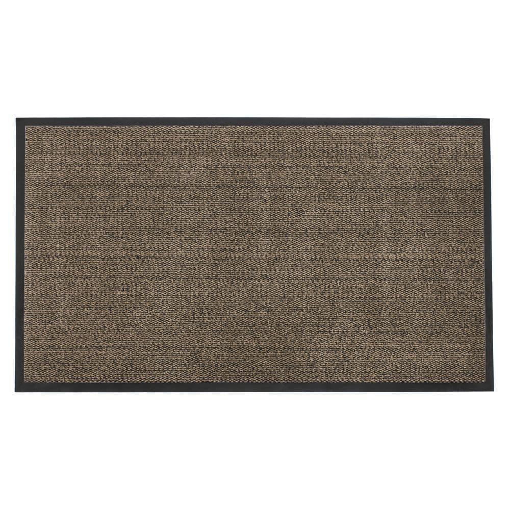 Heavy Duty Barrier Anti slip Door Mat 80x120cm Brown Black