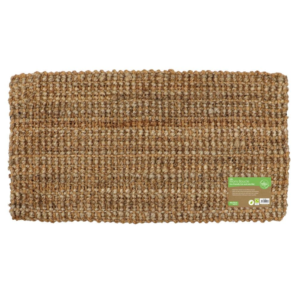 Moris Hand Spun Boucle Coir Jute Doormat 40x70cm