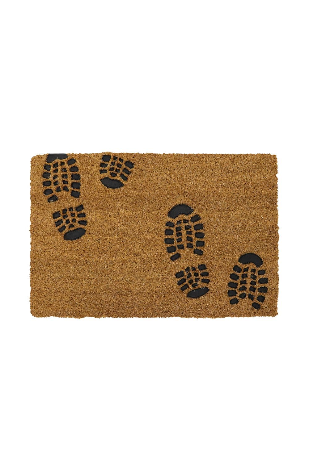 Rubber Embossed PVC Backed Coir Doormat 40x60cm Foot Prints