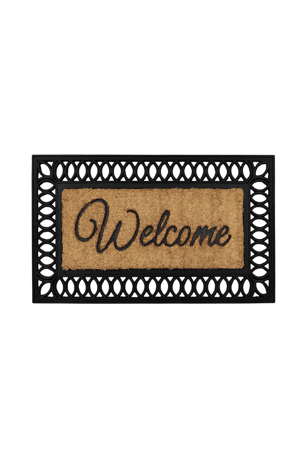 Orana Embossed Rubber Tuffscrape Coir Doormat 40x70cm