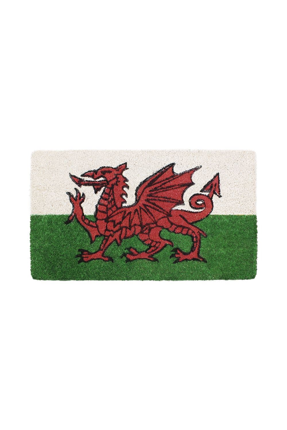 Eco Friendly Latex Backed Coir Entrance Door Mat 40 x 70 cm Welsh Dragon