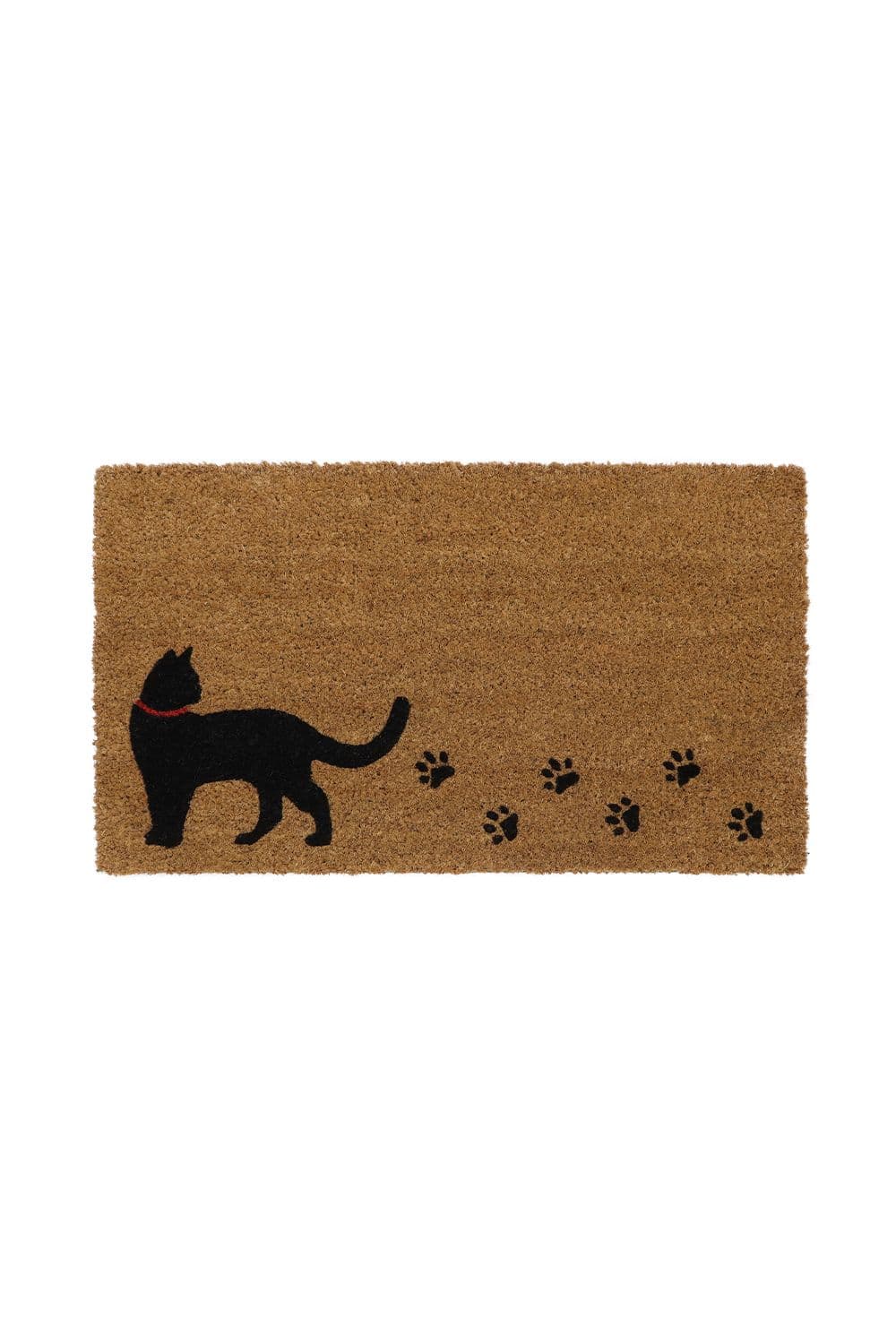 Eco Friendly Latex Backed Coir Door Mat Kitty Cat