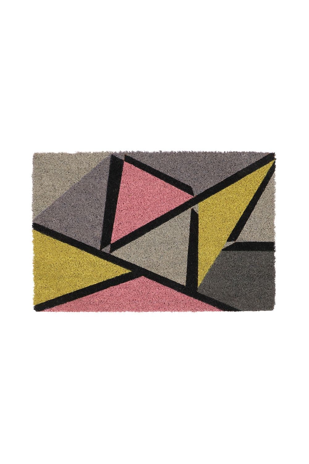 Eco Friendly Latex Backed Coir Door Mat Abstract