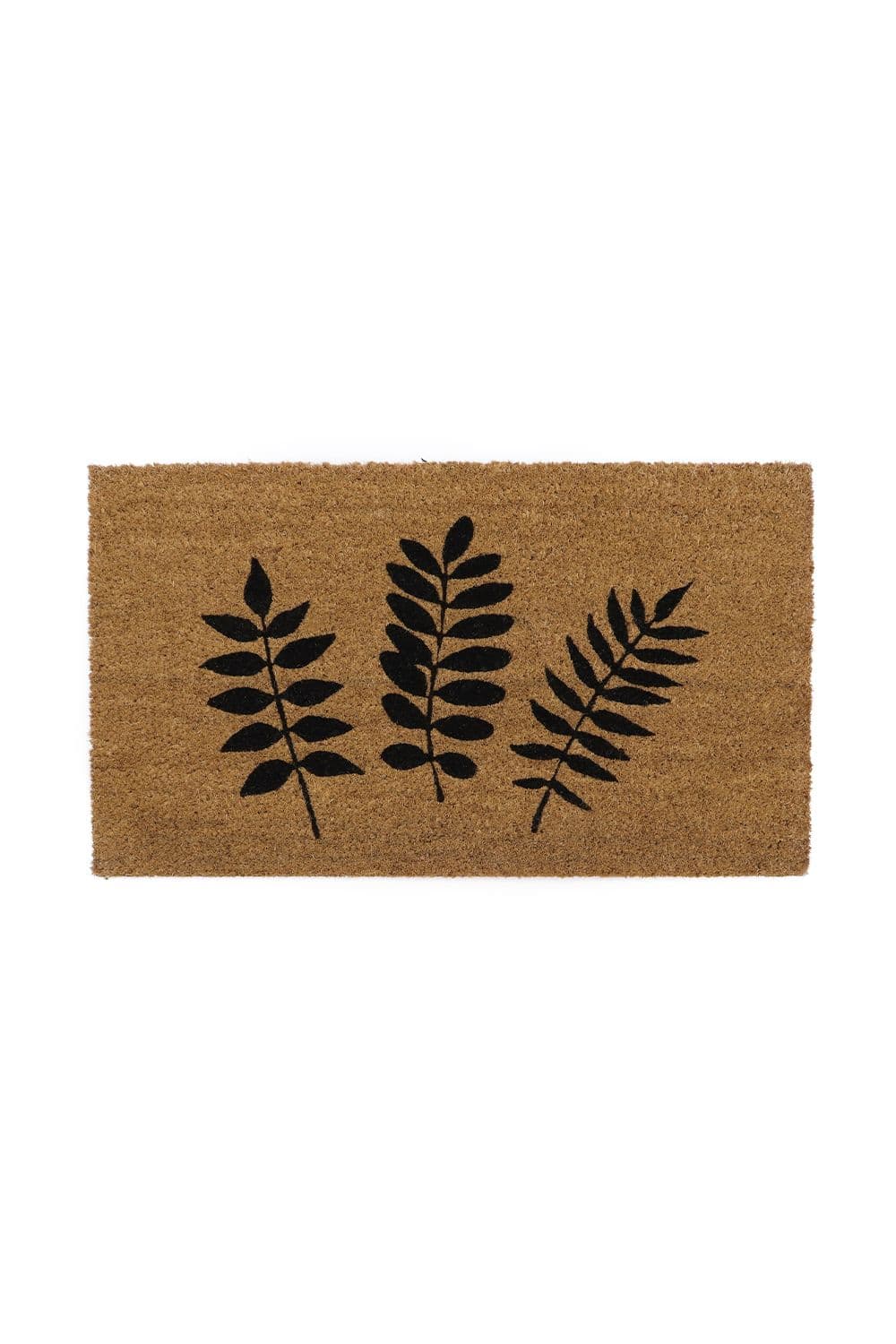 Eco Friendly Latex Backed Coir Door Mat Foliage