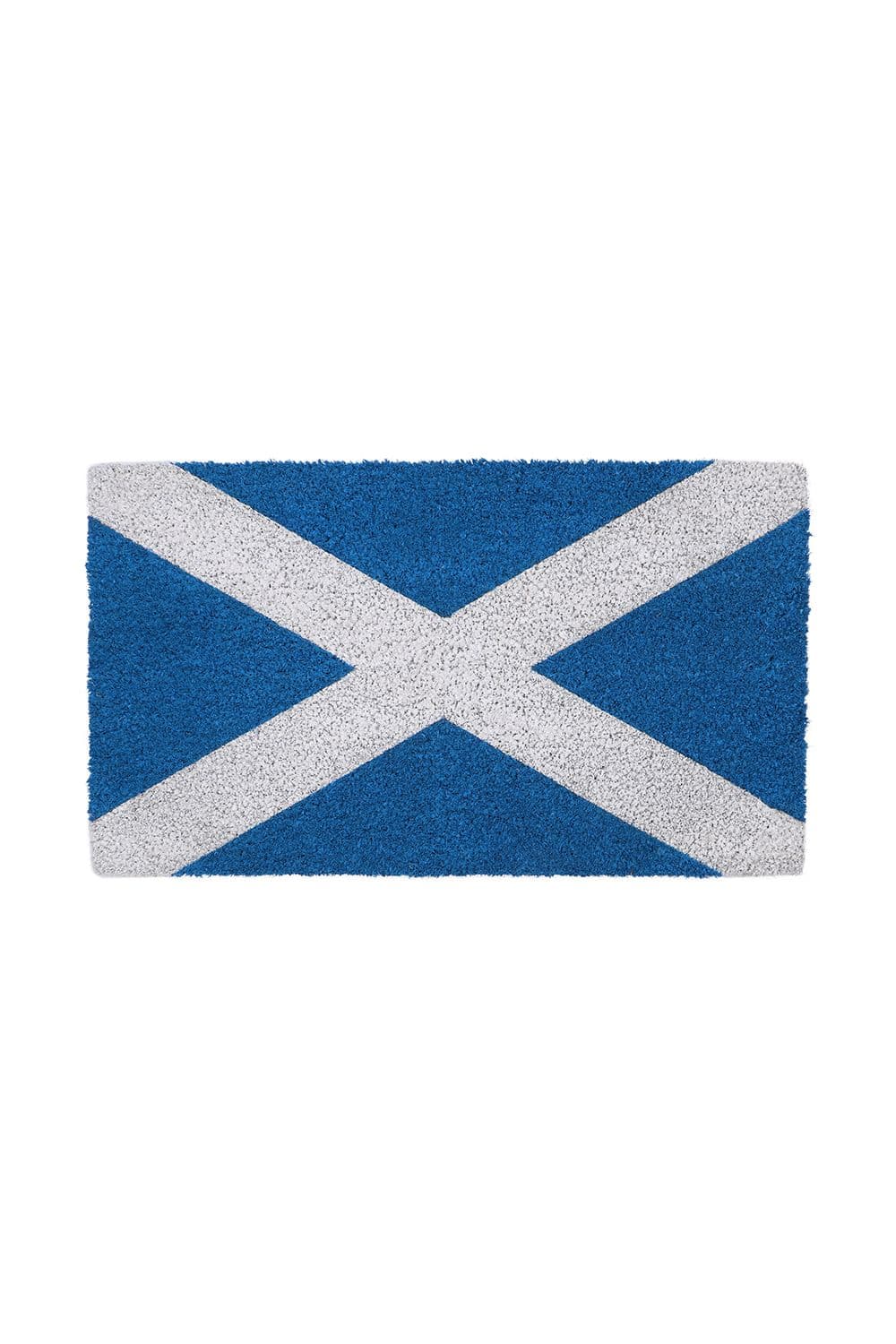 Eco Friendly Latex Backed Coir Door Mat Scottish Flag