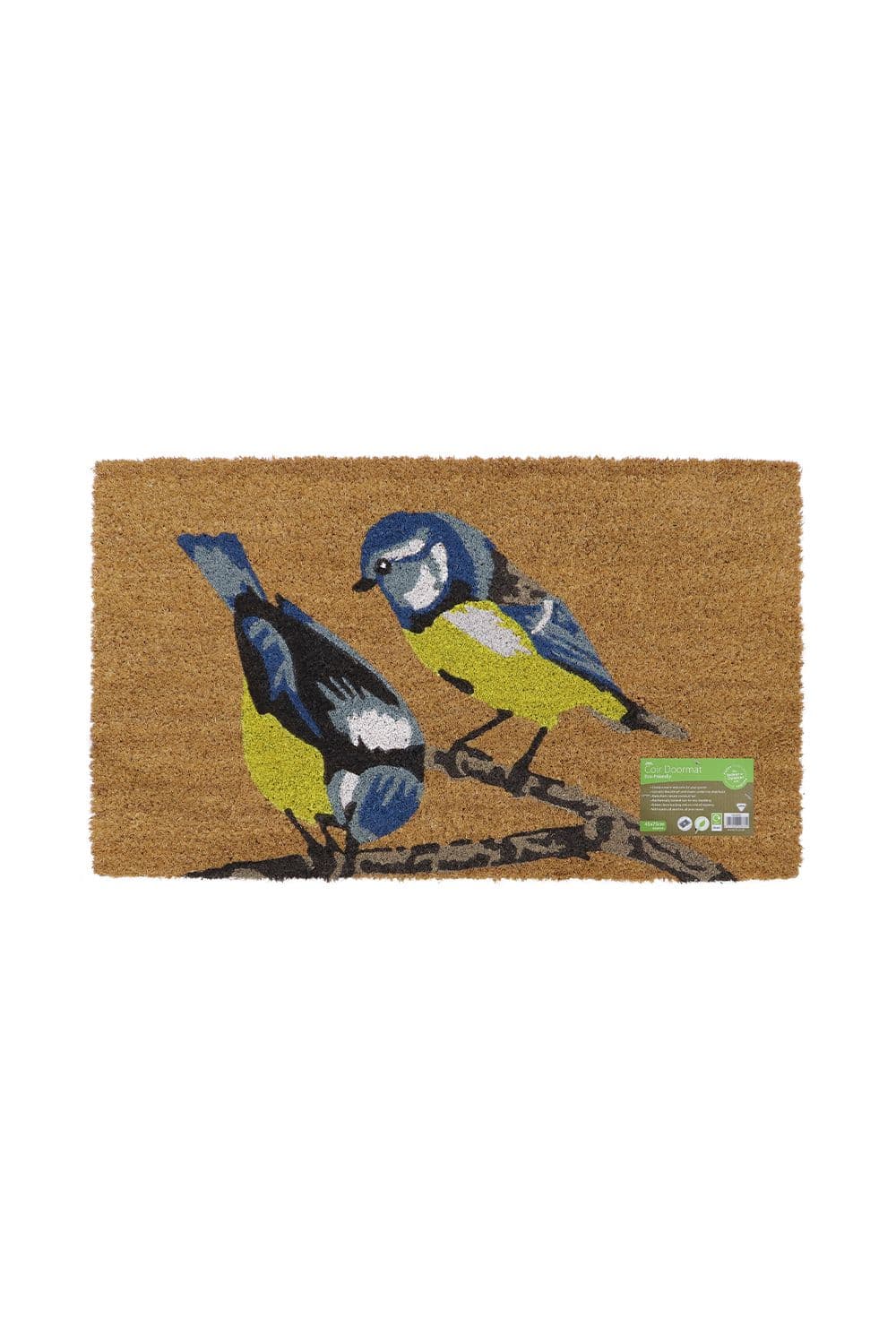 Eco Friendly Latex Backed Coir Door Mat Birds