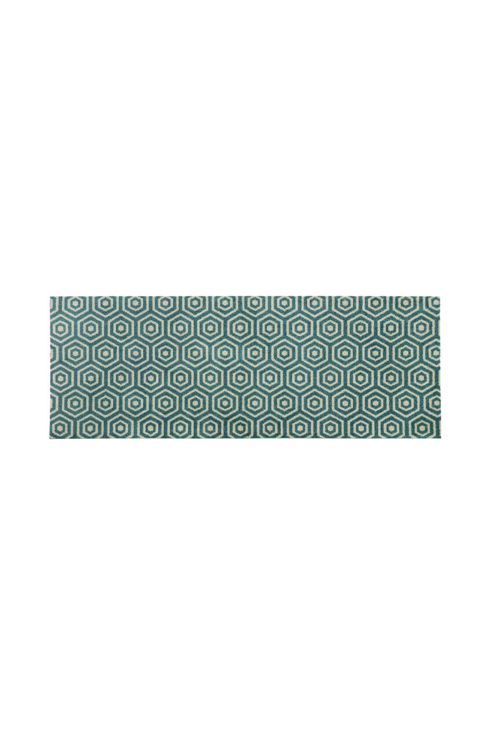 Mega Machine Washable Runner Doormat 57 x 150 cm Geo Hex