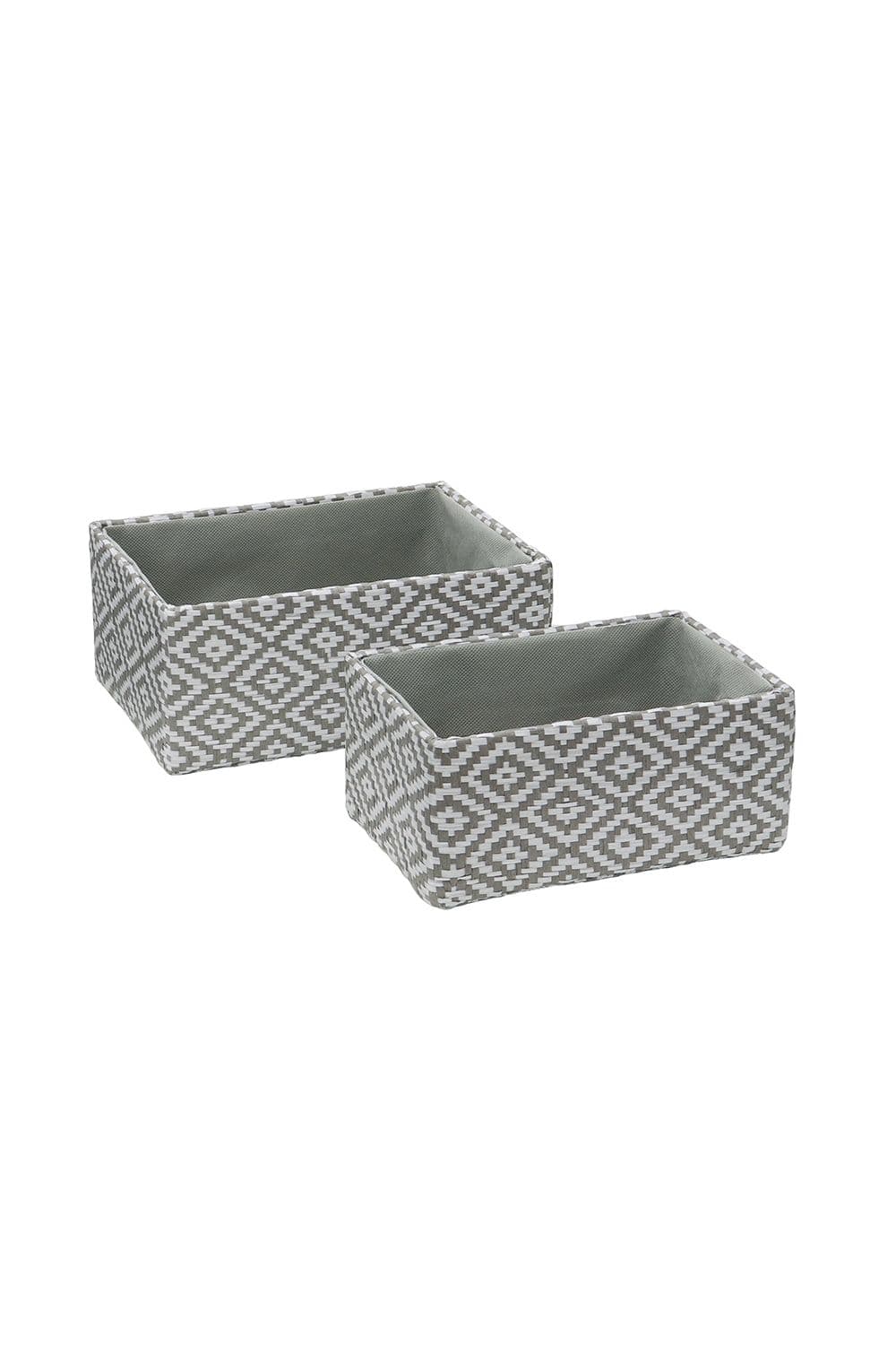 Argyle Set 2 Rectangular Storage Baskets