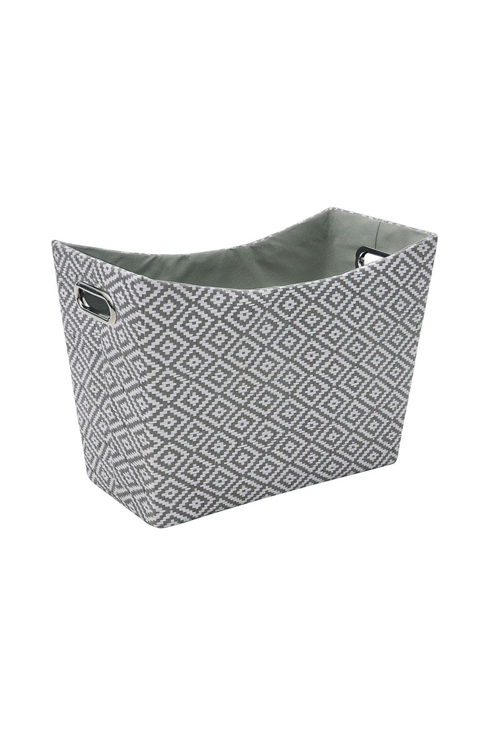 Argyle Rectangular Paper Tapered Storage Basket