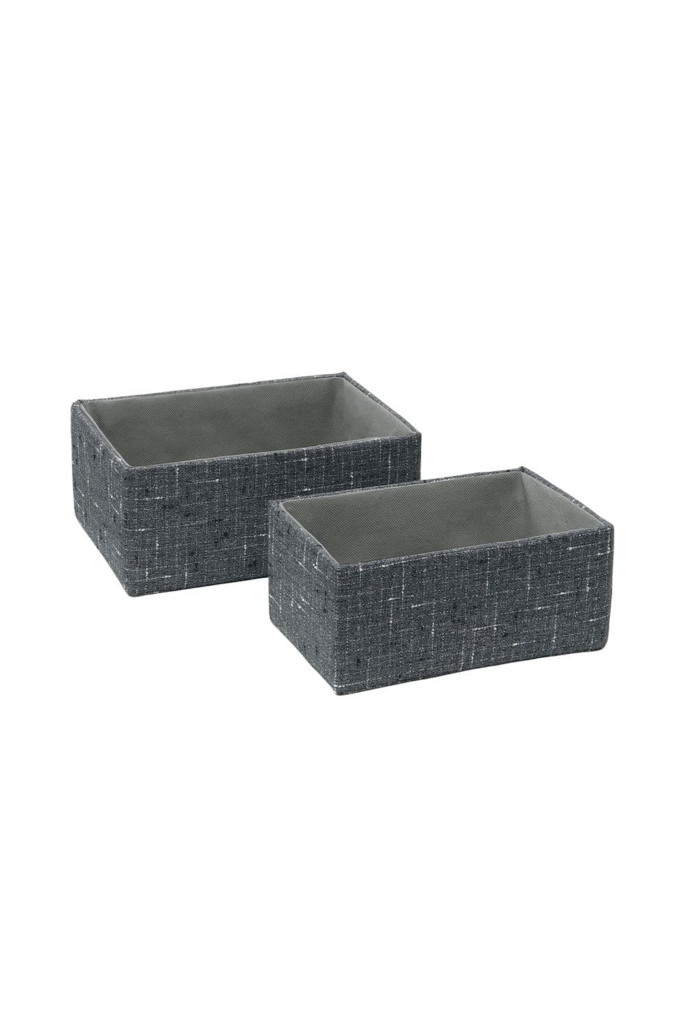 Shadow Rectangular Fabric Storage Baskets Set 2