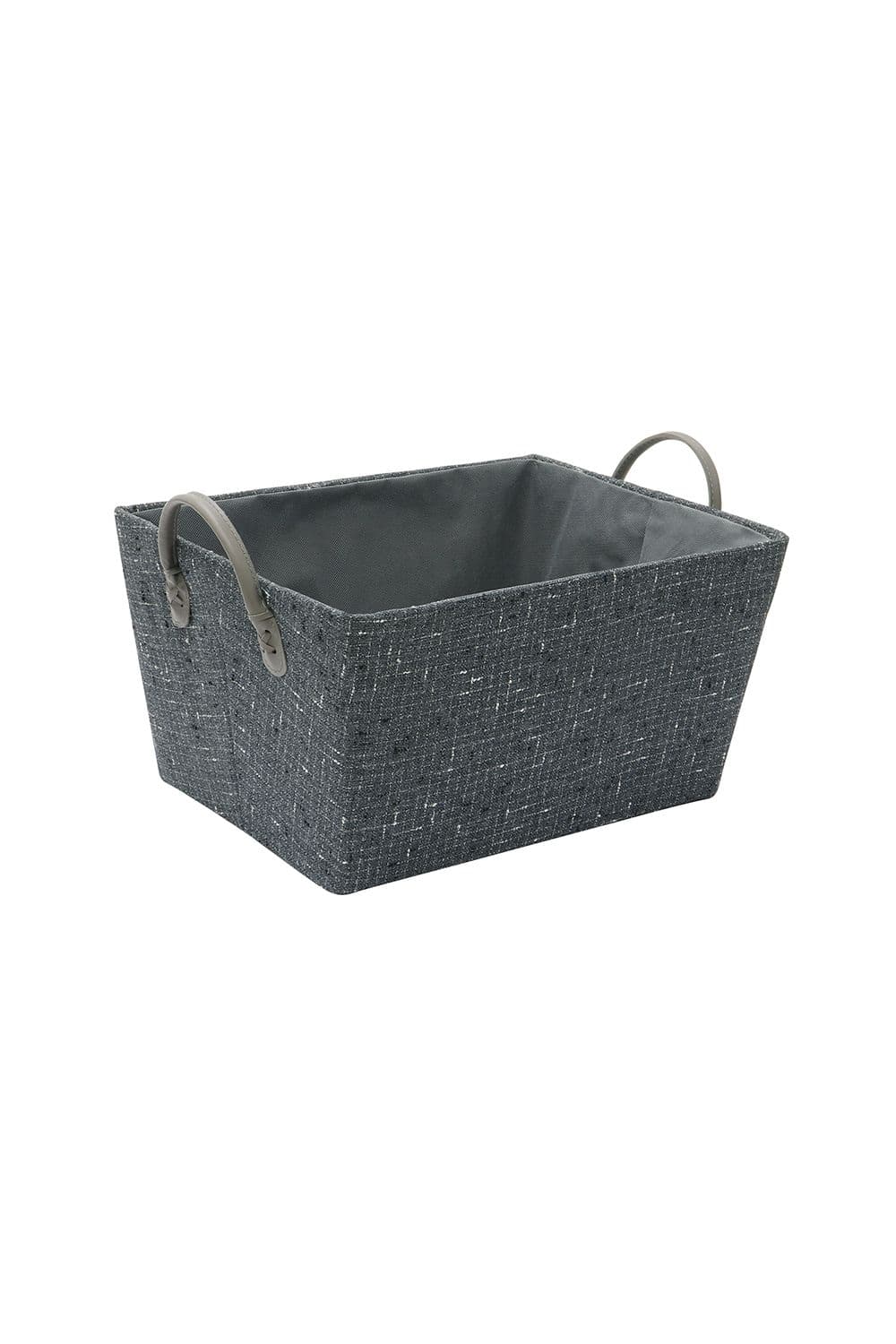 Shadow Tapered Rectangular Fabric Storage Basket Handles