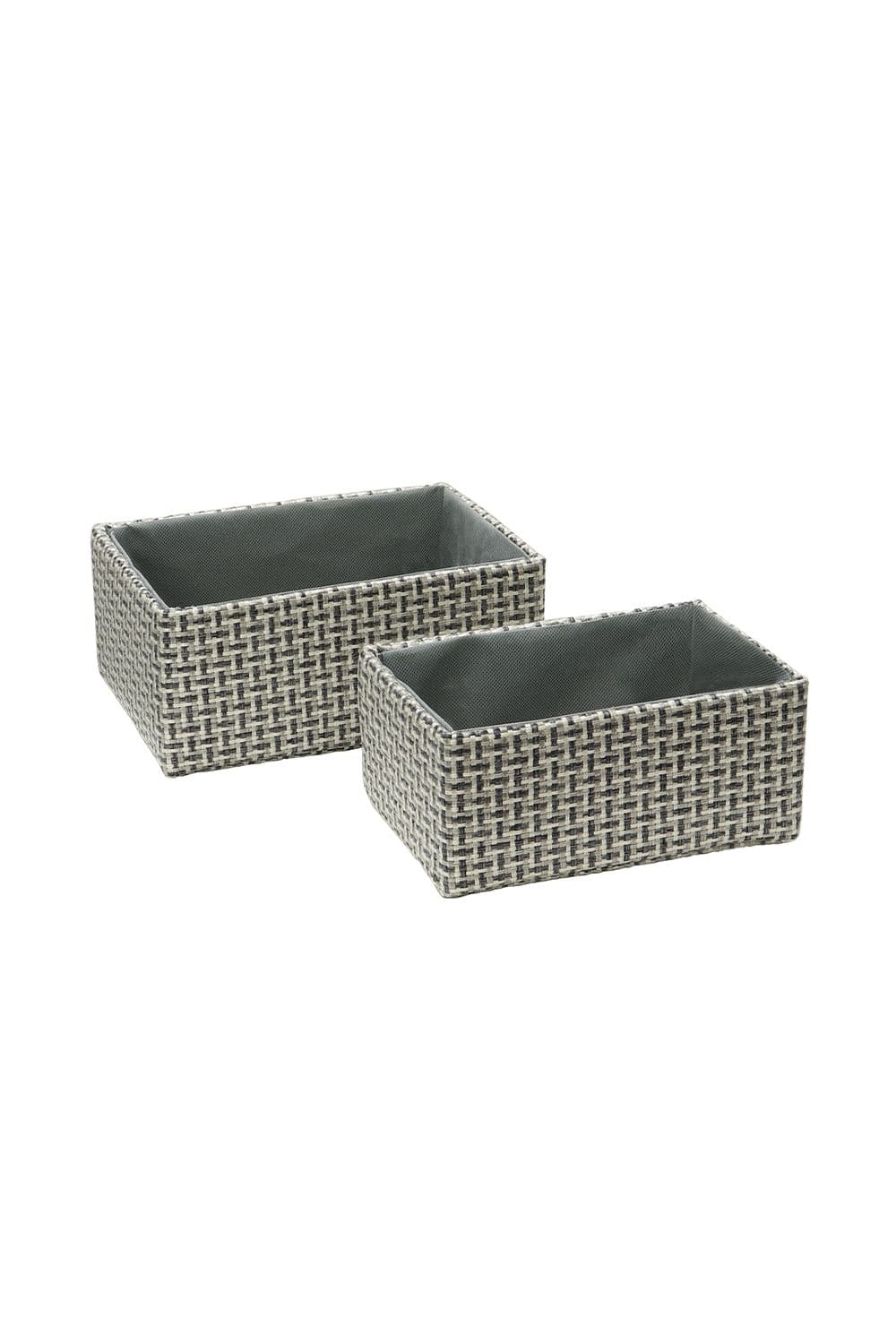 Silva Rectangular Fabric Storage Baskets Set 2