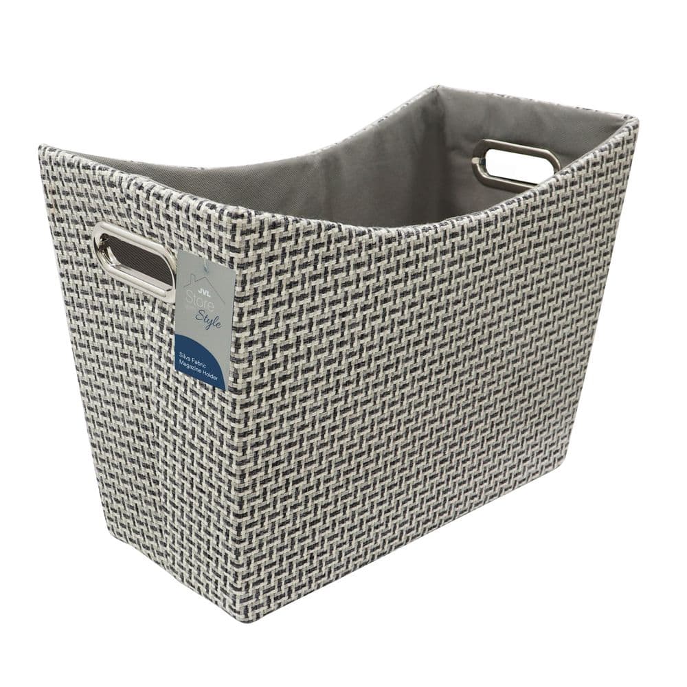 Silva Fabric Magazine Holder Inset Handles