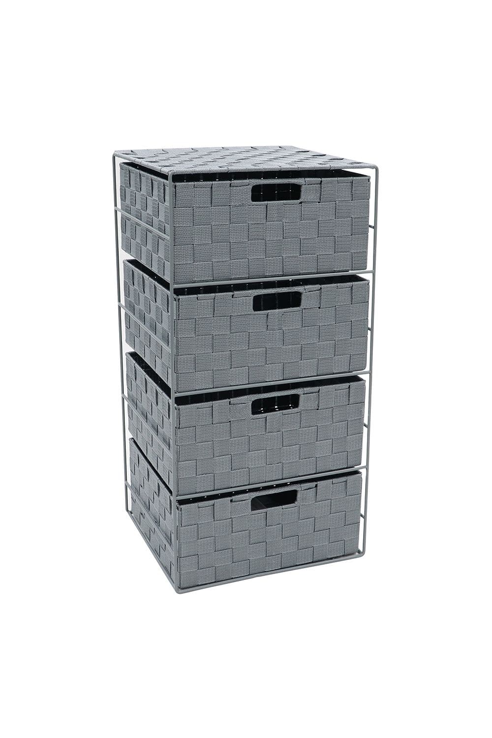 Vichy 4 Drawer Wide Nylon Storage Tower