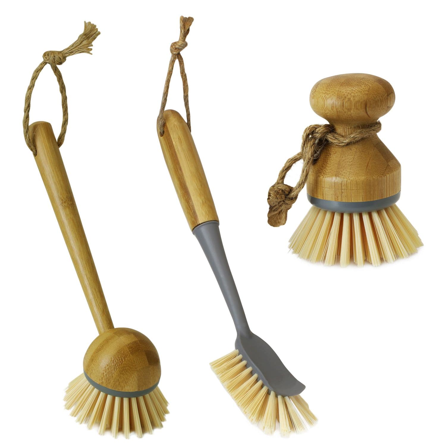 Bamboo Cleaning Essentials Dish Brush Selection Set 3