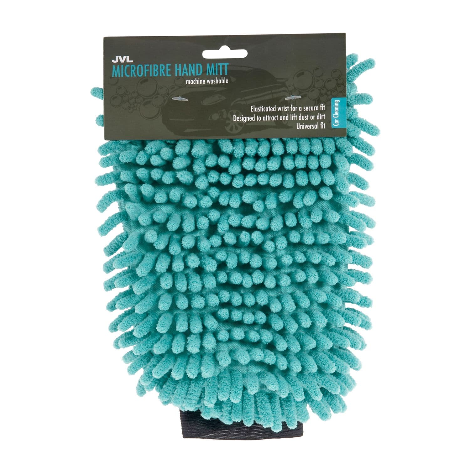 Car Care Cleaning Range Hand Mitt Elasticated Cuff Chenille Microfibre