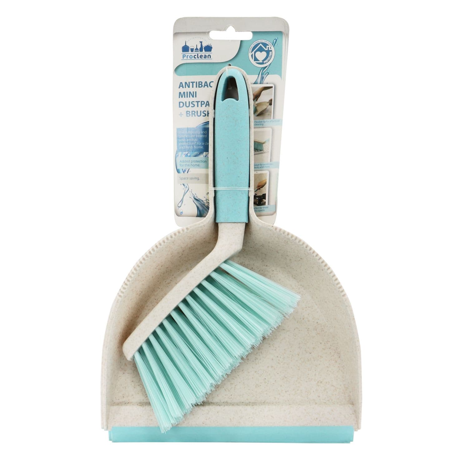 Pro Clean Anti Bacteria Mini Dustpan Brush Set