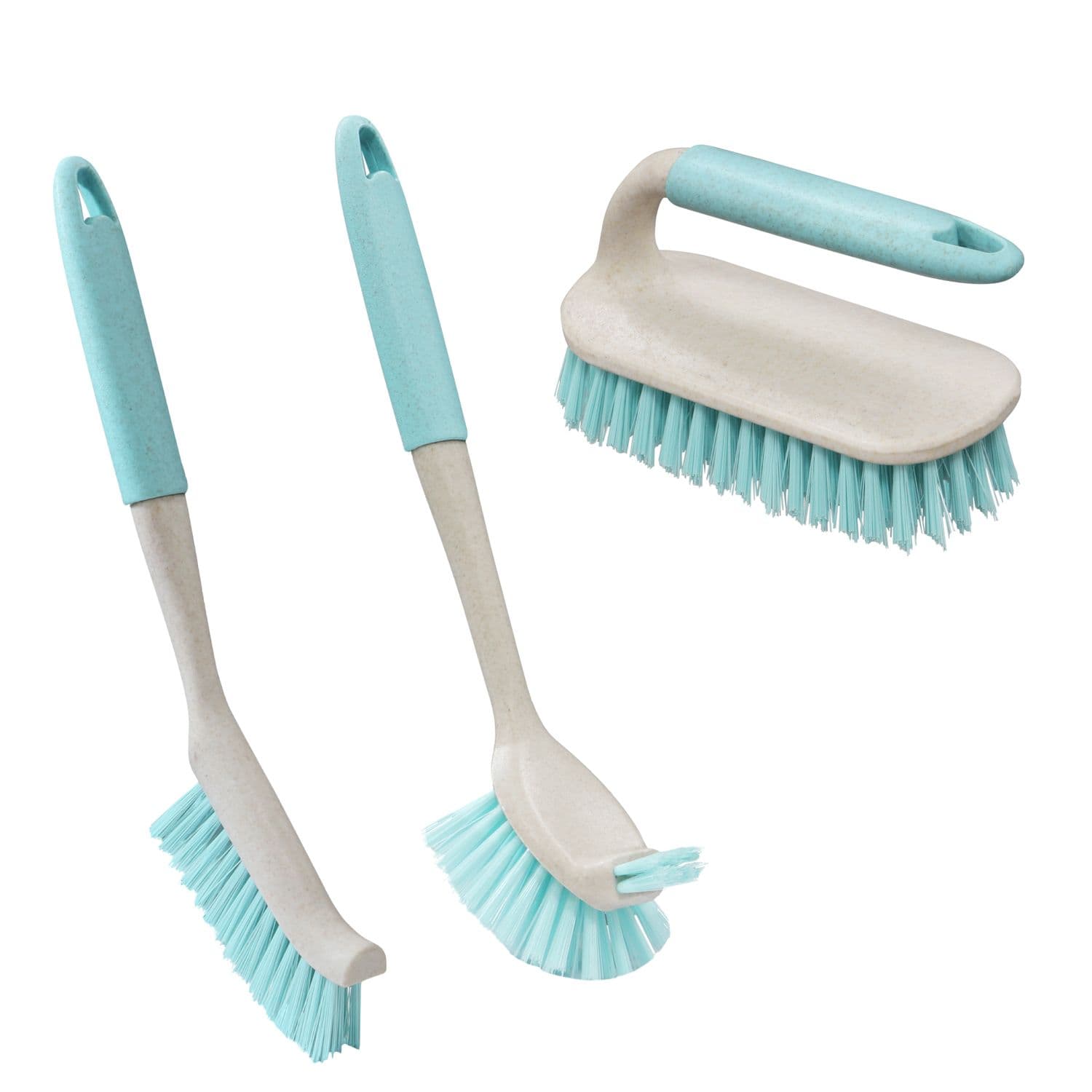 Pro Anti Bac Cleaning Essentials Dust pan Scrubbing Dish Brush Window Squeegee Bundle