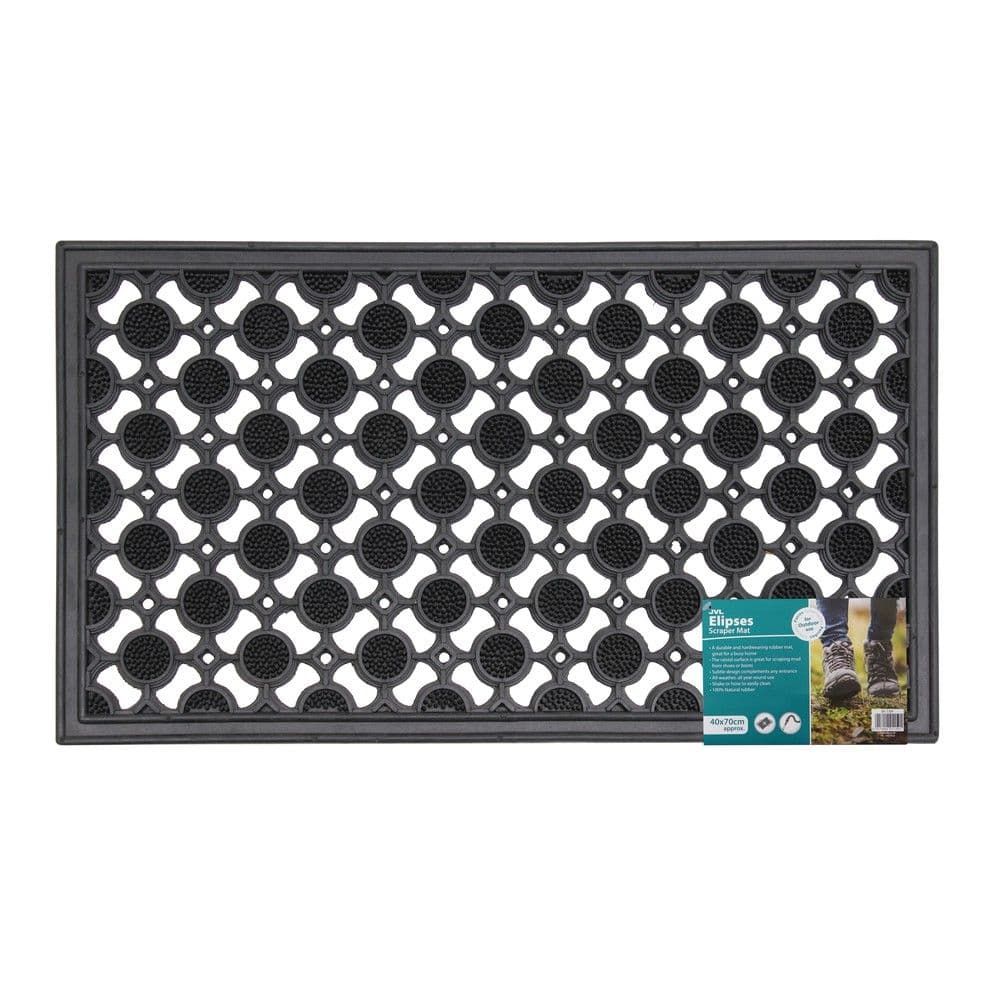Elipses Circles Rubber Doormat 40x70cm