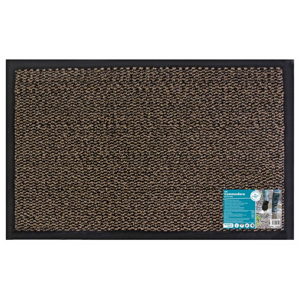 Heavy Duty Commodore Vinyl Backed Barrier Door Floor Mat 40x60cm