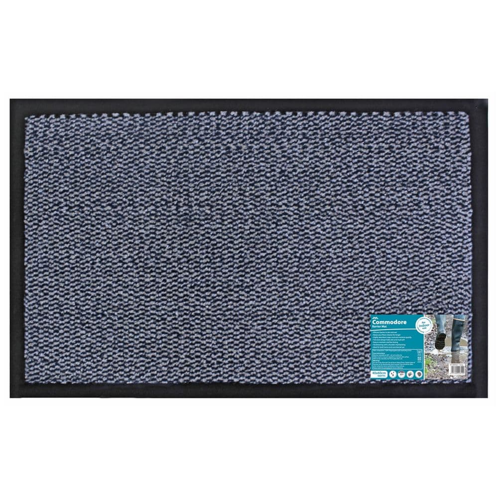 Heavy Duty Commodore Vinyl Backed Barrier Door Floor Mat 40x60cm