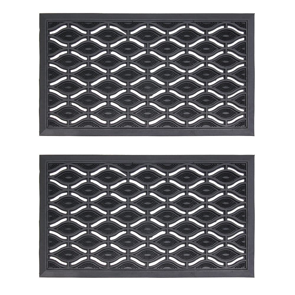 Elipses Eyes Rubber Doormat 40x70cm 2 pack