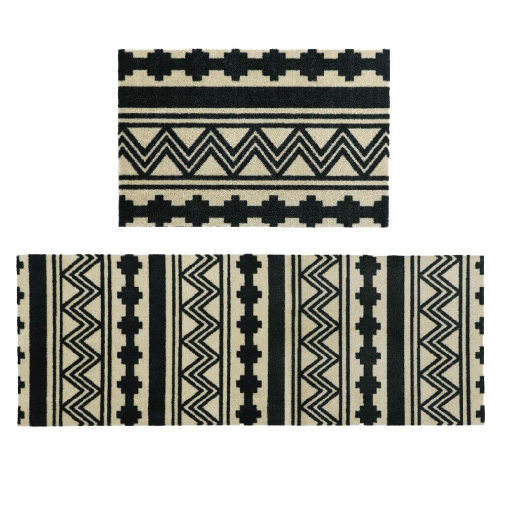 Mega Machine Washable Doormat Runner Aztec