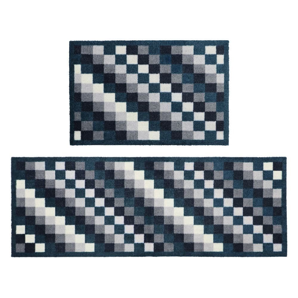 Mega Machine Washable Doormat Runner Pixels