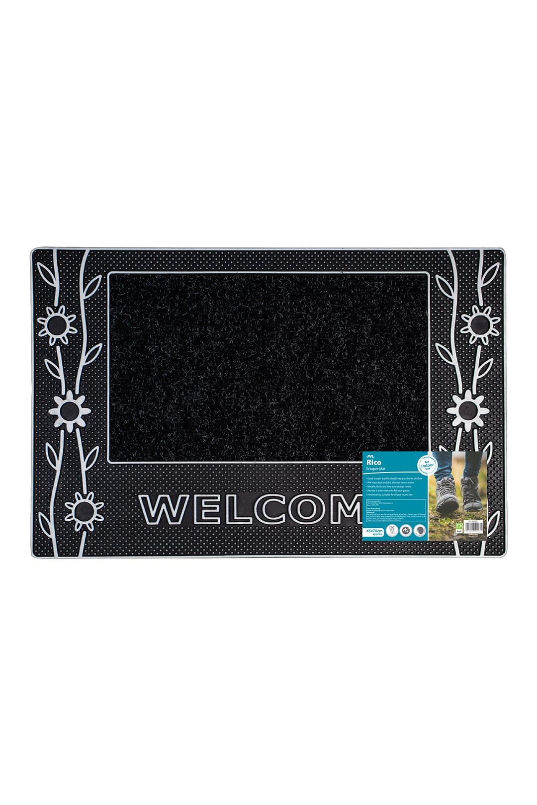 Rico PVC Doormat 45x70cm Flowers