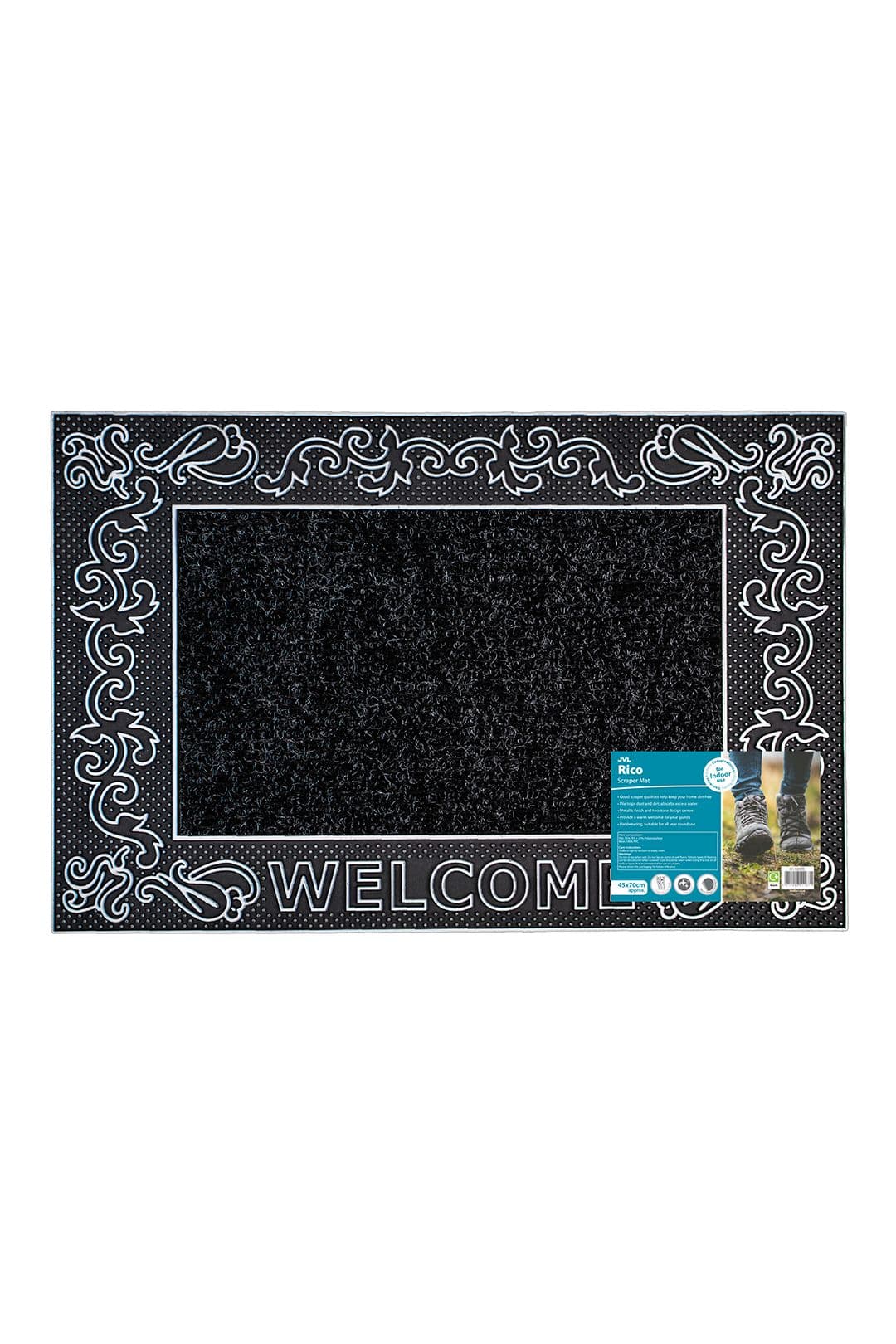 Rico PVC Doormat 45x70cm Scroll