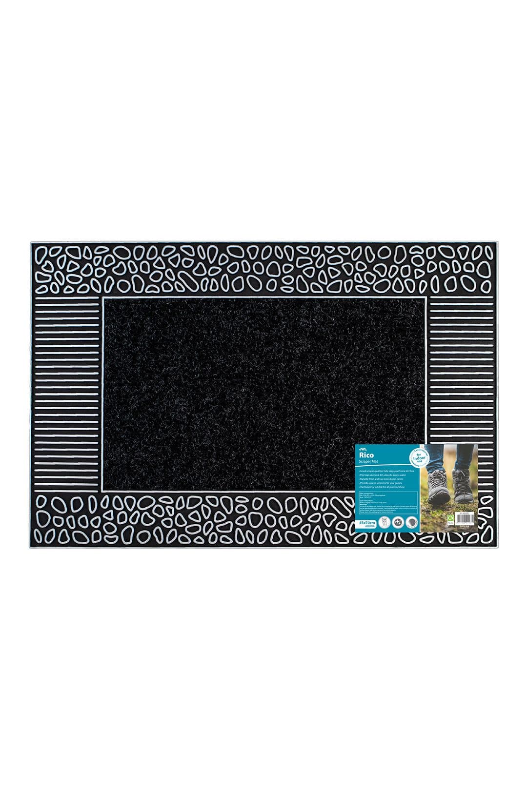 Rico PVC Doormat 45x70cm Pebbles