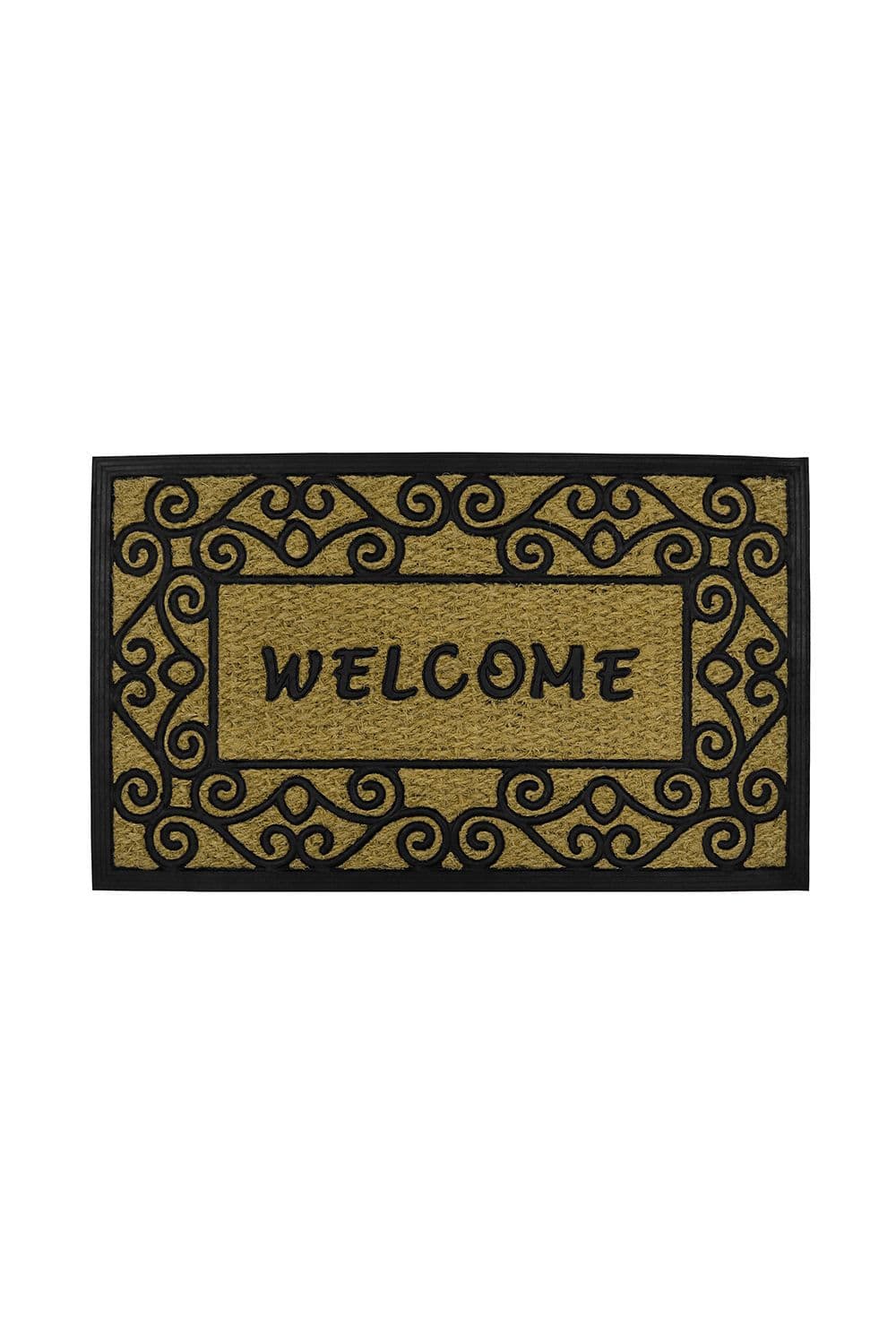 Woven Coir Tuffscrape Doormat 45x75cm Welcome