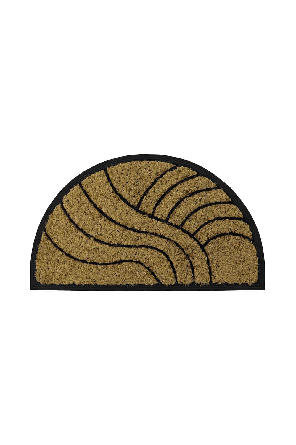 Comfort Halfmoon Coir Tuffscrape 40x70cm Waves
