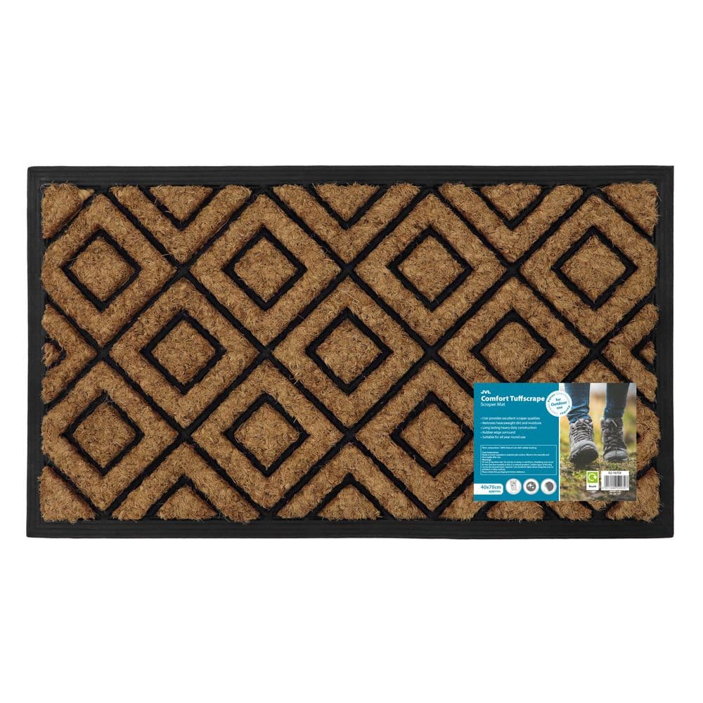 Comfort Tuffscrape Door Mat 40x70cm Diamond