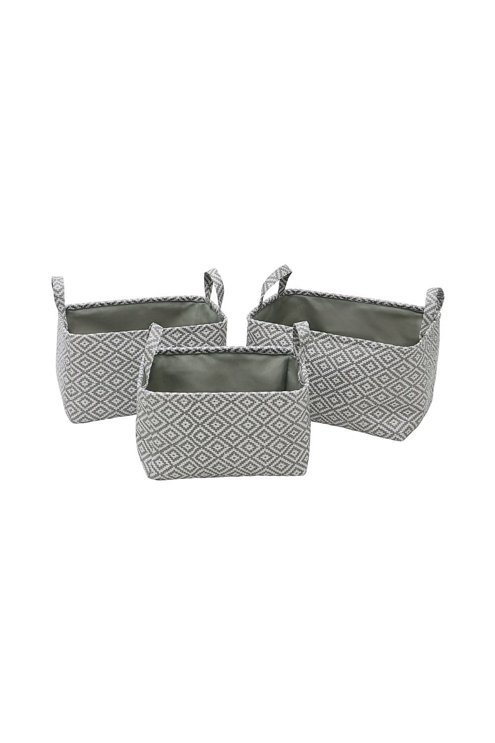 Argyle Set 3 Rectangular Storage Baskets