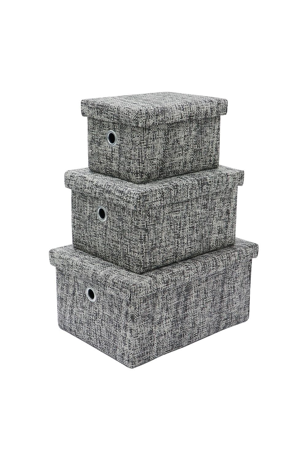 Urban Set 3 Rectangle Paper Storage Baskets Medium